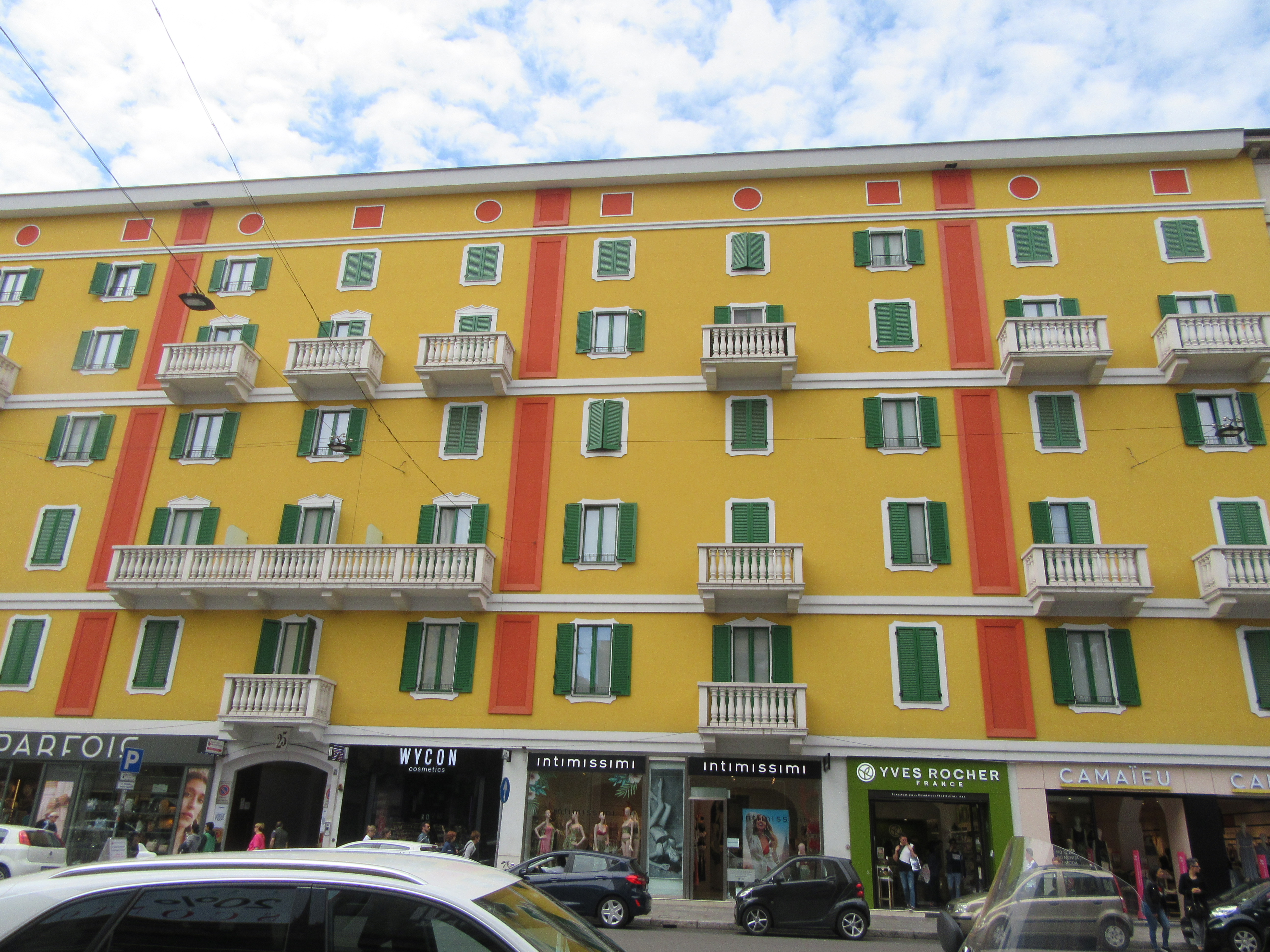 Milan - colourful building